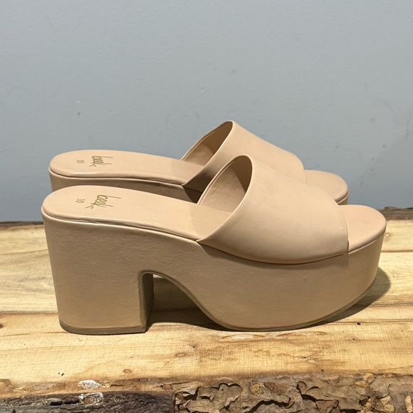 *NEW* BEEK Prinia Platform Heeled Sandals – Eggshell Size 10 – Leather A46 - Picture 9 of 15